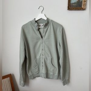 Vintage Northern Reflections Zip-up - Sage Green